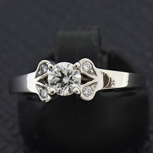 CARTIER Silver Diamond Ring - Picture 9 of 10